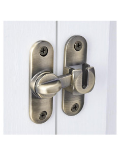 2 Pestillos de Puerta de Granero INIRET Bronce 90/180 Grados