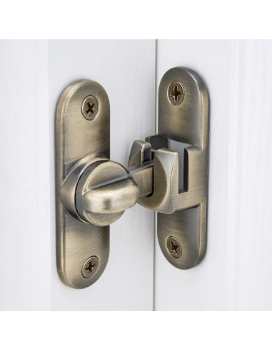 2 Pestillos de Puerta de Granero INIRET Bronce 90/180 Grados