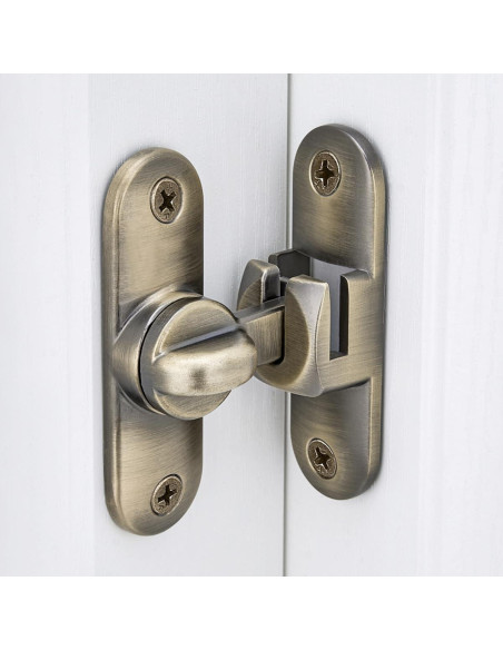 2 Pestillos de Puerta de Granero INIRET Bronce 90/180 Grados