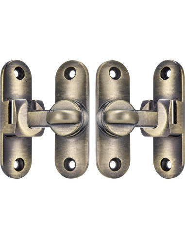 2 Pestillos de Puerta de Granero INIRET Bronce 90/180 Grados