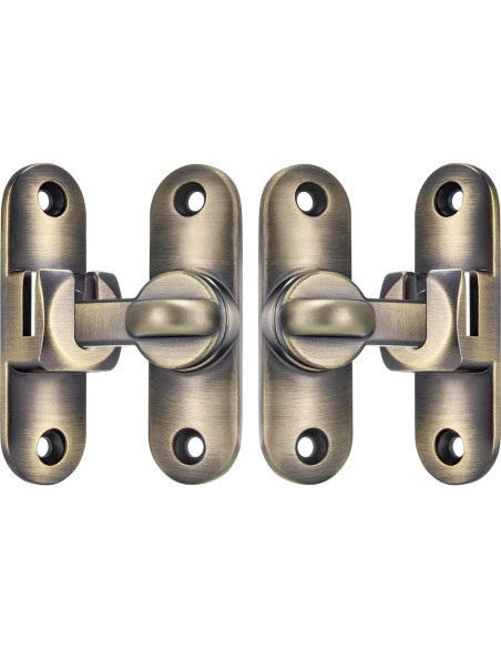 2 Pestillos de Puerta de Granero INIRET Bronce 90/180 Grados