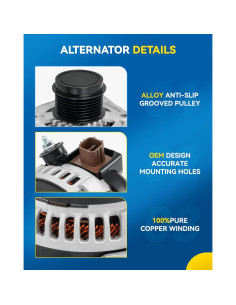 Alternador PHILTOP Nuevo para Explorer 2004-2008 V6 4.0L 2