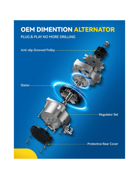 Alternador PHILTOP Nuevo para Explorer 2004-2008 V6 4.0L