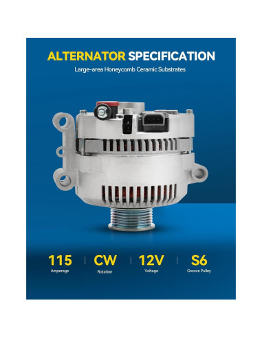 Alternador PHILTOP Nuevo para Explorer 2004-2008 V6 4.0L