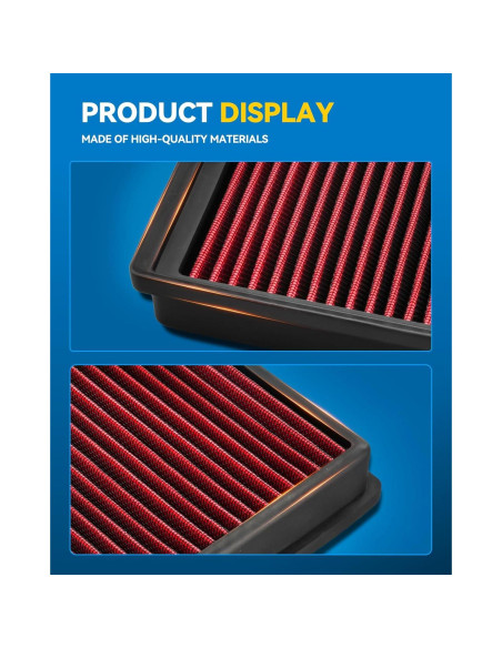 Filtro de Aire PHILTOP CA9360 Lavable para Camry, Highlander