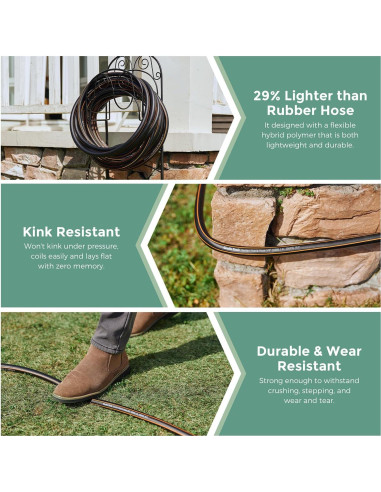 Manguera de Agua Giraffe 1.83m Doble Femenino Flexible 600 PSI