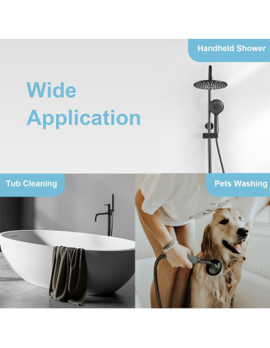 Manguera de Ducha OFFO 121.92 cm Acero Inoxidable Flexible