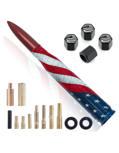 Antena de Camión Engirette 140 mm Bandera Americana Rojo