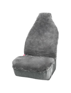 Cubierta de Asiento de Piel de Oveja Aegis Gris Universal