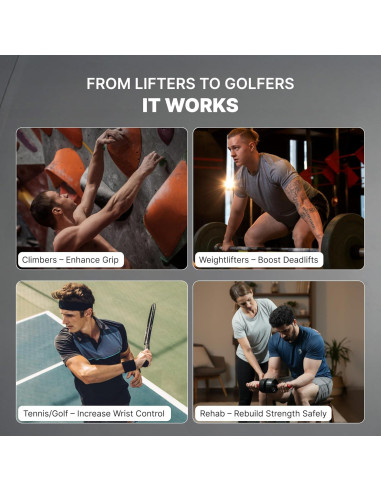 Fortalecedor de Antebrazo DMoose Fitness 2 en 1 con Rodillo