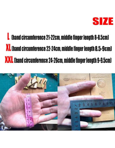 Guantes de Cuero de Motocicleta ZILON Vintage Marrón XXL