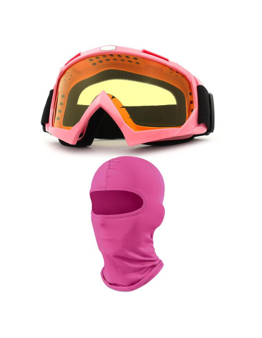 Gafas de Motocicleta Immoono con Balaclava - UV Protección