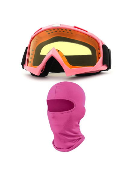 Gafas de Motocicleta Immoono con Balaclava - UV Protección