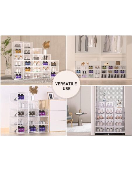 Cajas de Almacenamiento de Zapatos Kuject XX-Large 12 Piezas