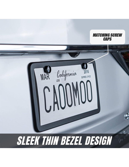 Kit de Tornillos Antirrobo YALOK para Placas de Matrícula 4PCS