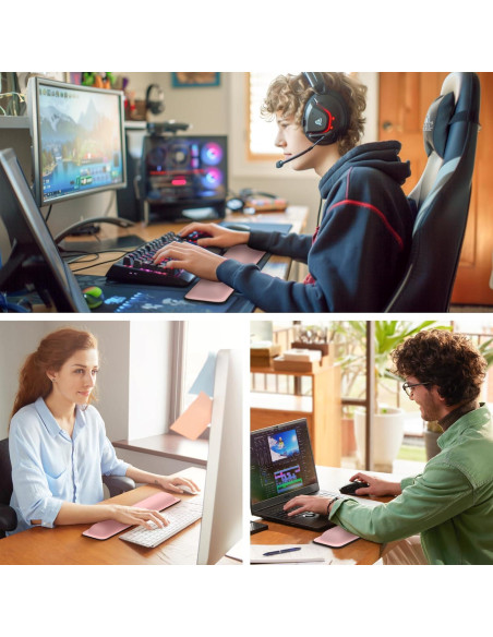 Reposamuñecas Ergonómico TECKNET Rosa 43.2x8.4 cm