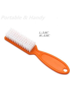 6 Cepillos de Uñas SQULIGT Naranja con Mango Antideslizante 2