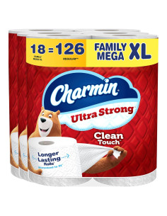 Papel Higiénico Charmin Ultra Fuerte Mega XL 18 Rollos 385 Hojas