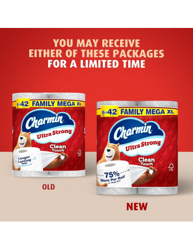 Papel Higiénico Charmin Ultra Fuerte Mega XL 18 Rollos 385 Hojas