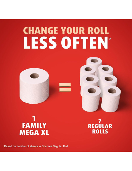 Papel Higiénico Charmin Ultra Fuerte Mega XL 18 Rollos 385 Hojas