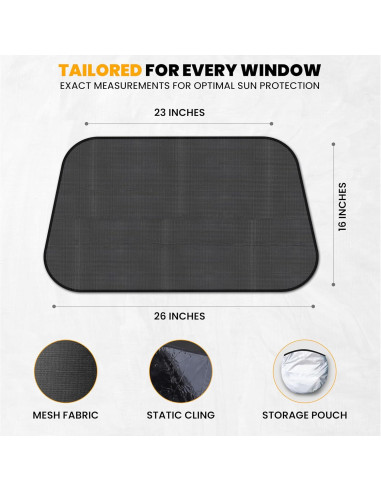 Sombrillas Laterales EcoNour UV para Bebé 4 Pack X-Large