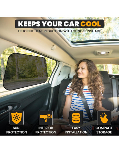 Sombrillas Laterales EcoNour UV para Bebé 4 Pack X-Large