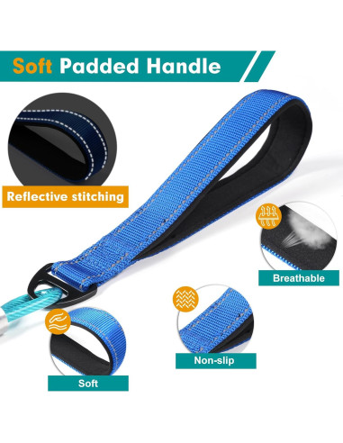 Correa para Perros Libbipaw 1.83m Resistente a Mordeduras Azul