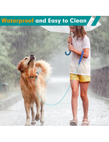 Correa para Perros Libbipaw 1.83m Resistente a Mordeduras Azul