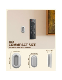 Soporte Magnético para Control Remoto 6 Paquetes - Silicona Gris 2
