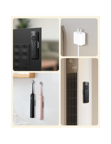 Soporte Magnético para Control Remoto 6 Paquetes - Silicona Gris