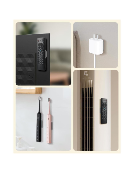 Soporte Magnético para Control Remoto 6 Paquetes - Silicona Gris