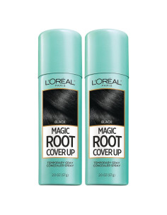Tinte para Cabello L'Oreal Paris Cubrimiento Raíces Negro 2 Unidades