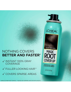 Tinte para Cabello L'Oreal Paris Cubrimiento Raíces Negro 2 Unidades 2