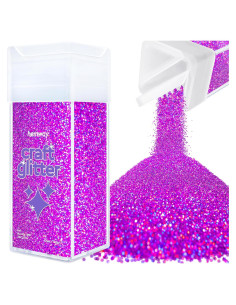 Brillo Microfino Hemway 130g Púrpura Holográfico para Manualidades