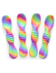 Conjunto de Cucharas de Silicona PrimaStella 4 Piezas Bebés