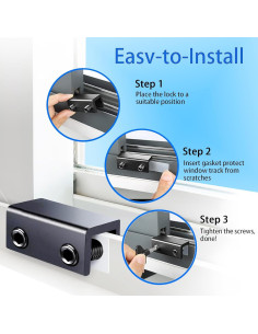 Bloques de Ventana Deslizantes PENMAMA - 8 Juegos de Seguridad 2