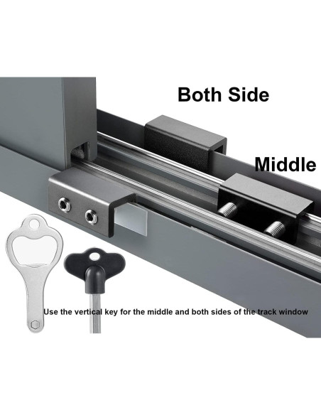 Bloques de Ventana Deslizantes PENMAMA - 8 Juegos de Seguridad