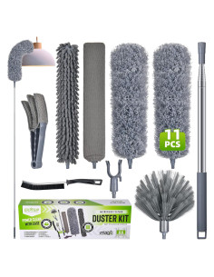 Plumero Extensible ERAGIP 30-100 Pulgadas Microfibra 11 Piezas