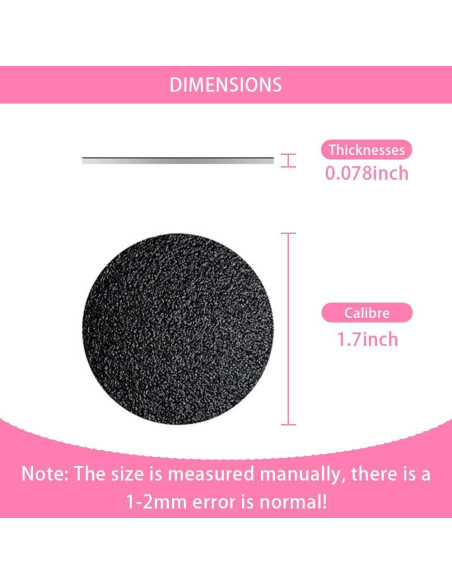 Juego de 60 Discos de Lija para Removedor de Callos HayZBao - 30 Grano Fino y 30 Grano Grueso