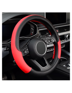 Funda de Volante LABBYWAY Cuero Microfibra 37-39 cm Antideslizante