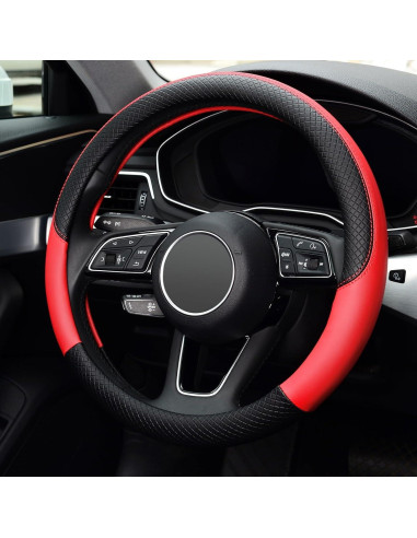 Funda de Volante LABBYWAY Cuero Microfibra 37-39 cm Antideslizante