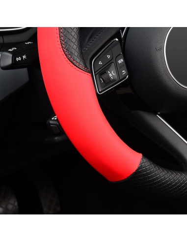 Funda de Volante LABBYWAY Cuero Microfibra 37-39 cm Antideslizante