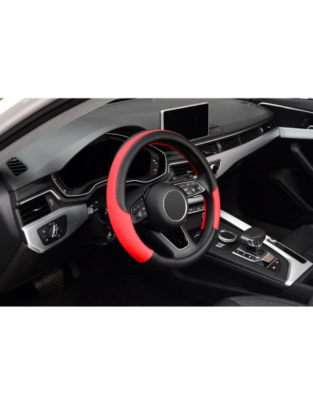 Funda de Volante LABBYWAY Cuero Microfibra 37-39 cm Antideslizante