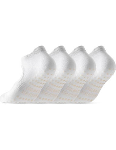 Calcetines de Pilates CoolMate Antideslizantes para Mujeres - 4 Pares