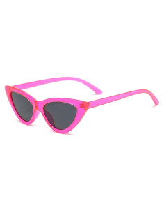 Gafas de sol retro de ojo de gato para mujer - Polvo de Barbie