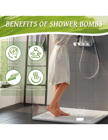 Bombas de Ducha Aromaterapia MR MIRYE - 10 Fragancias Naturales