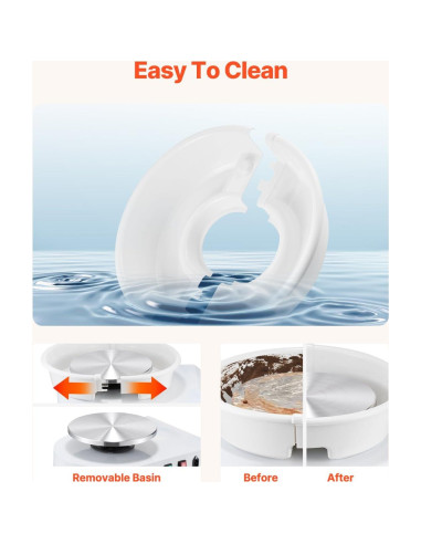 Rueda de Alfarería VEVOR 28cm 350W Ajustable Blanco