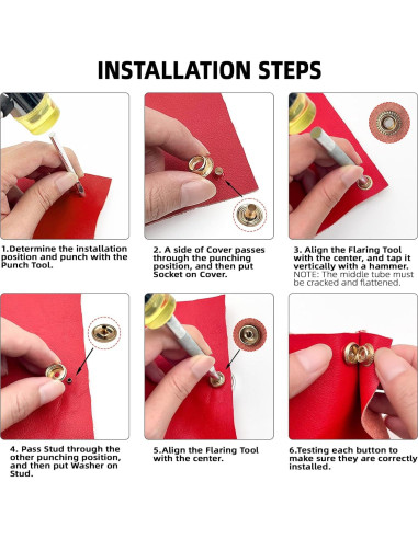 Kit de Broches de Acero Inoxidable GTAAOY 15mm 320PCS