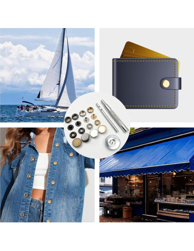 Kit de Broches de Acero Inoxidable GTAAOY 15mm 320PCS