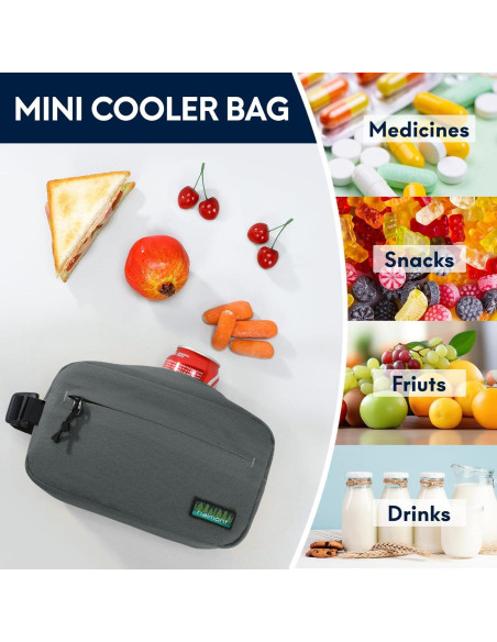 Bolsa de Refrigerio Congelable Haimont Gris 3L Aislada